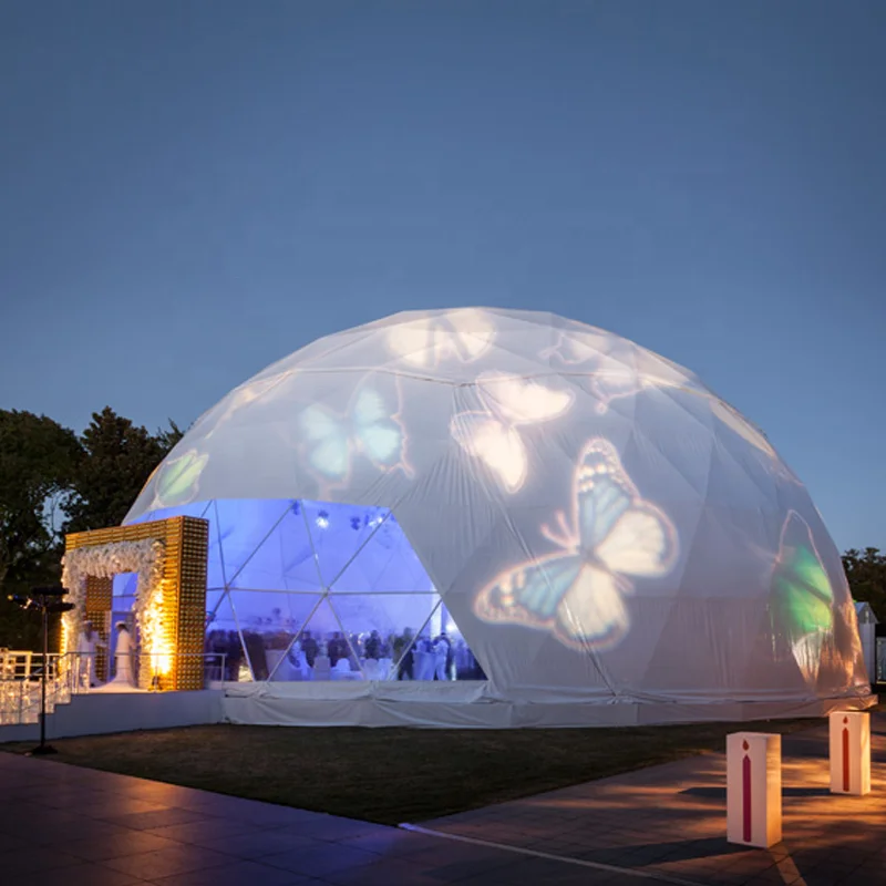 2023 MINGYUE geodesic dome glamping tent factory price trade show tent PVC luxury outdoor hotel camping dome tent