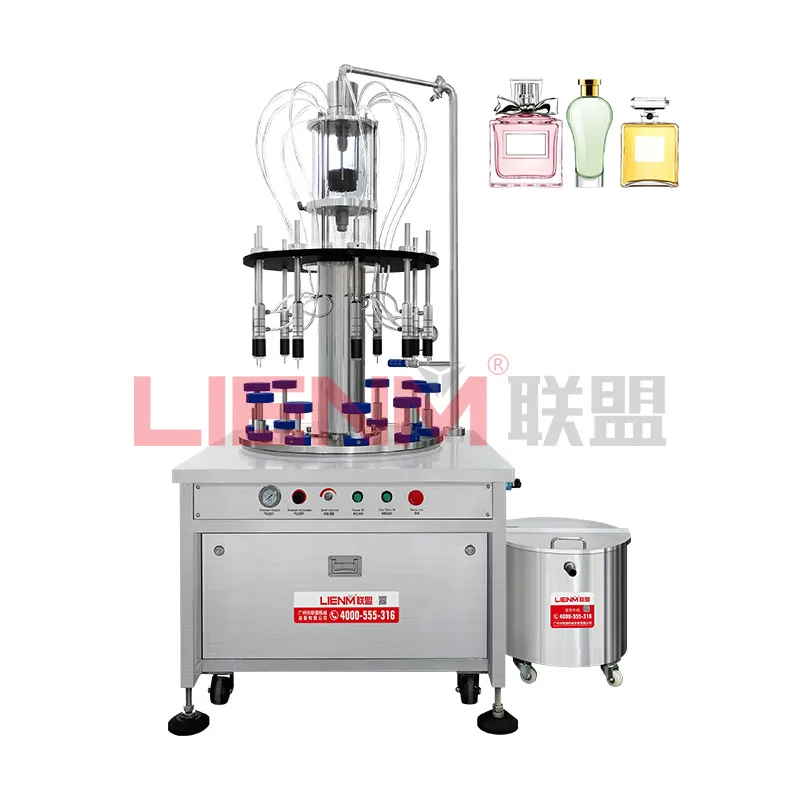Original Factory Glass Bottle Perfume Filling Machine Automatic Wine Bottle Vacuum Liquid Perfume Filler Production Line