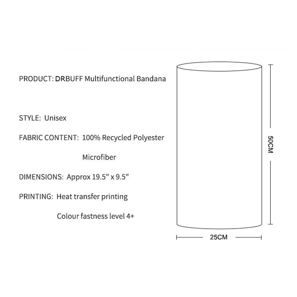 Custom wholesale coolmax seamless scarf cycling motorbike neck warmer bandana