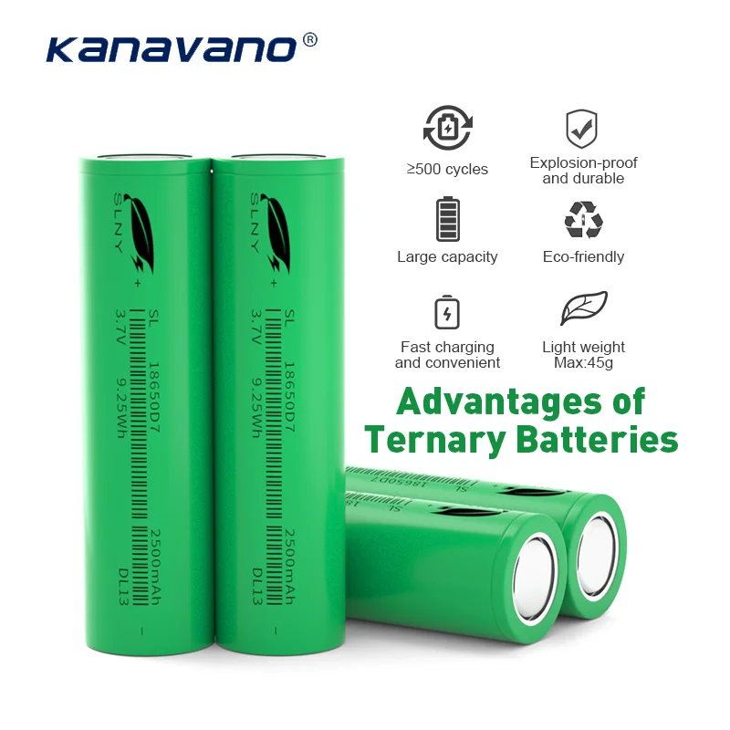 China Best Sellers High Capacity CE Certified 3.7V 2500mAh 3C 18650 Lithium Ion Battery for Power Tools