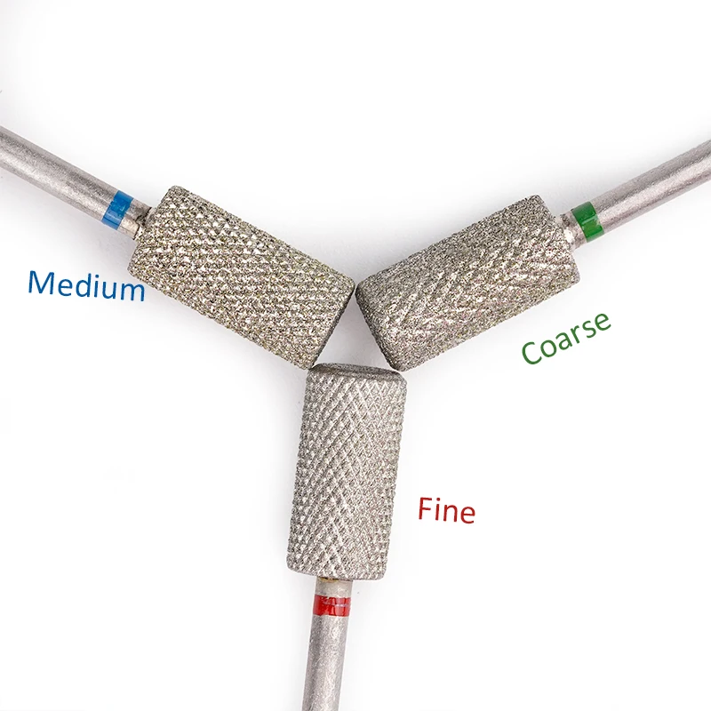 HJS Large Flat Top Barrel Drilling Bits Diamond Cross Cut Milling Cutter Coarse Medium and Fine Grit Grinding head