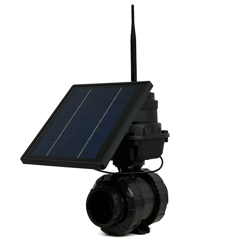 Hydraulic Controlling Motor Valve Electric Solenoid Valve Solar Power Ball Valve Actuator By Mobile App LoRa Network