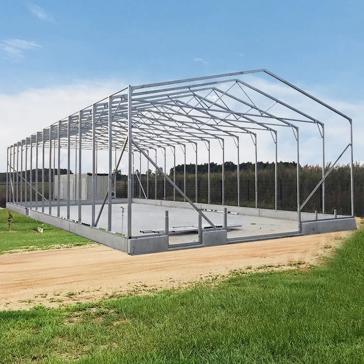 Куриный домик для птицефермы со стальной конструкцией, каркас, коммерческий Бройлер, птицефабрика, дизайнерский сарай для козьей фермы, Ферма для крупного рогатого скота