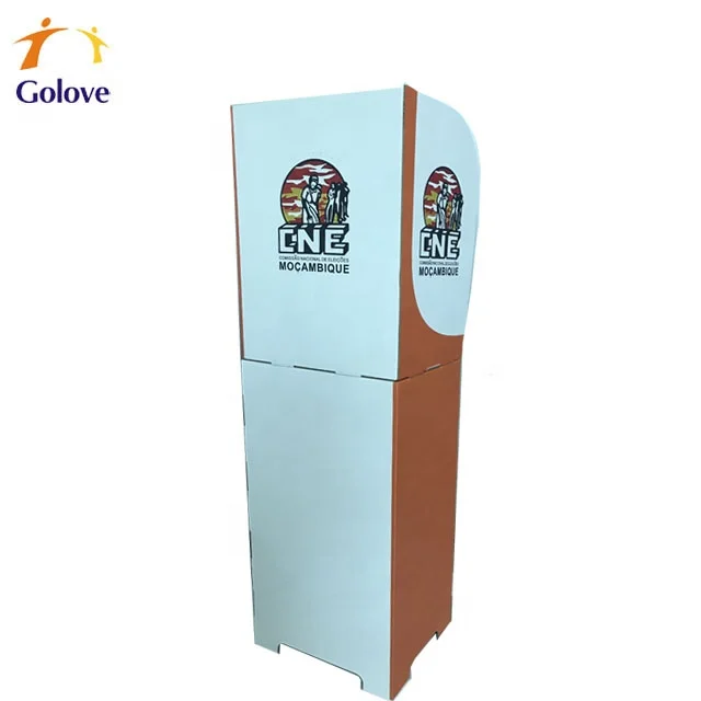 Mozambique cardboard election station polling booth for one person