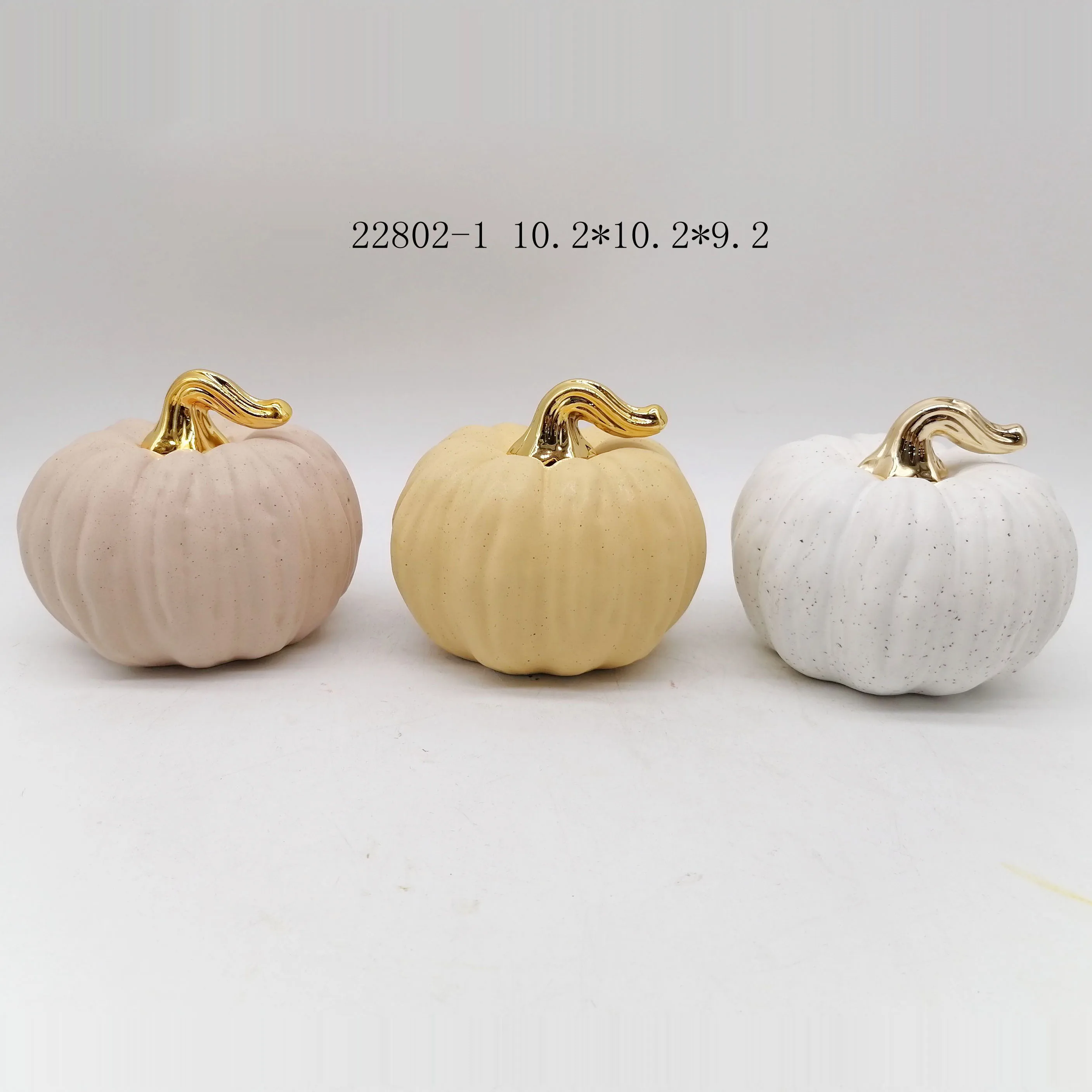 White ceramic pumpkins for halloween decoration