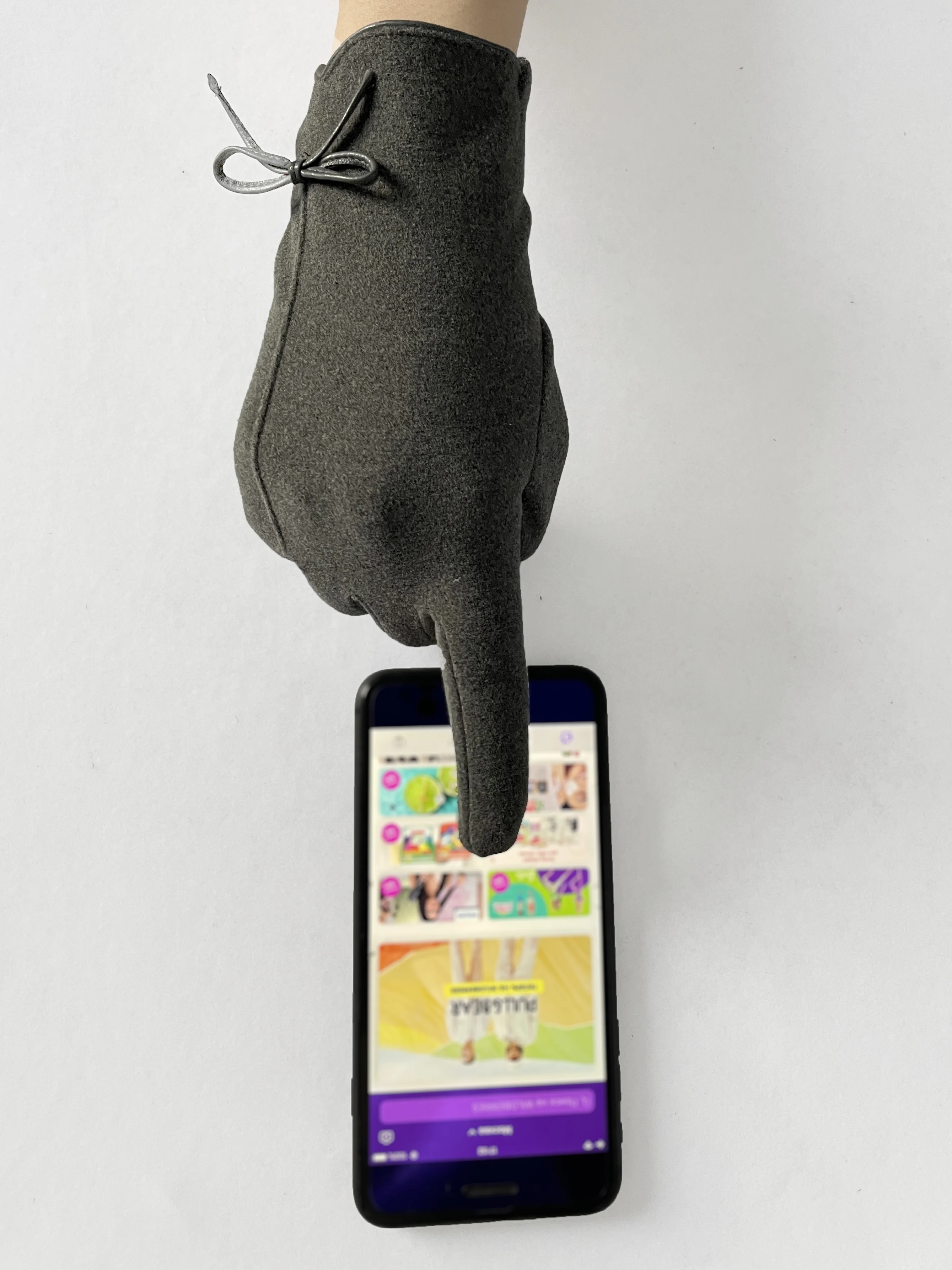 BSCI Manufacturer Custom Down Cloth Black Men Touch Screen Winter Thicken  Gloves