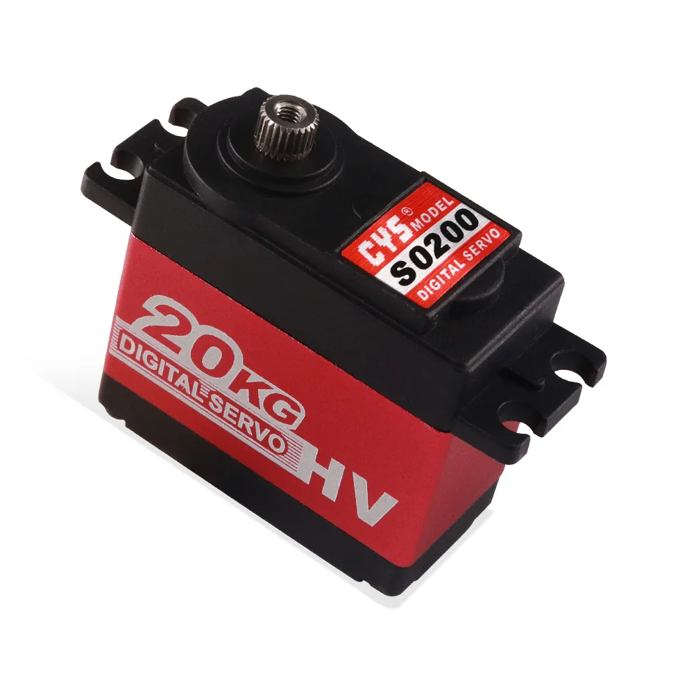 S0200 20KG standard size waterproof steering gear HV Digital RC Servo For RC Car