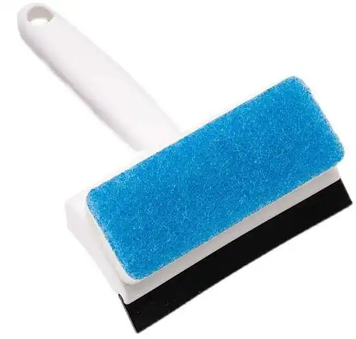 Popular Double-Sided Window Glass Cleaning Brush Spray Wiper Washing Scraper Handle Screen window brush House Tools Wholesale