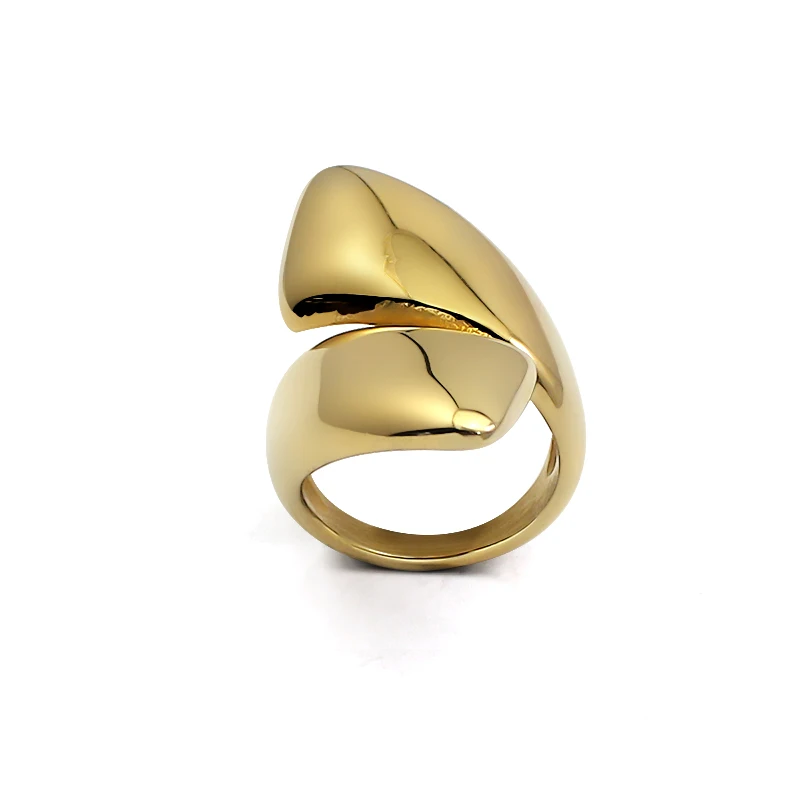 Женское водонепроницаемое кольцо из нержавеющей стали 316L, Золотое кольцо с защитой от ржавчин, ювелирные 2024