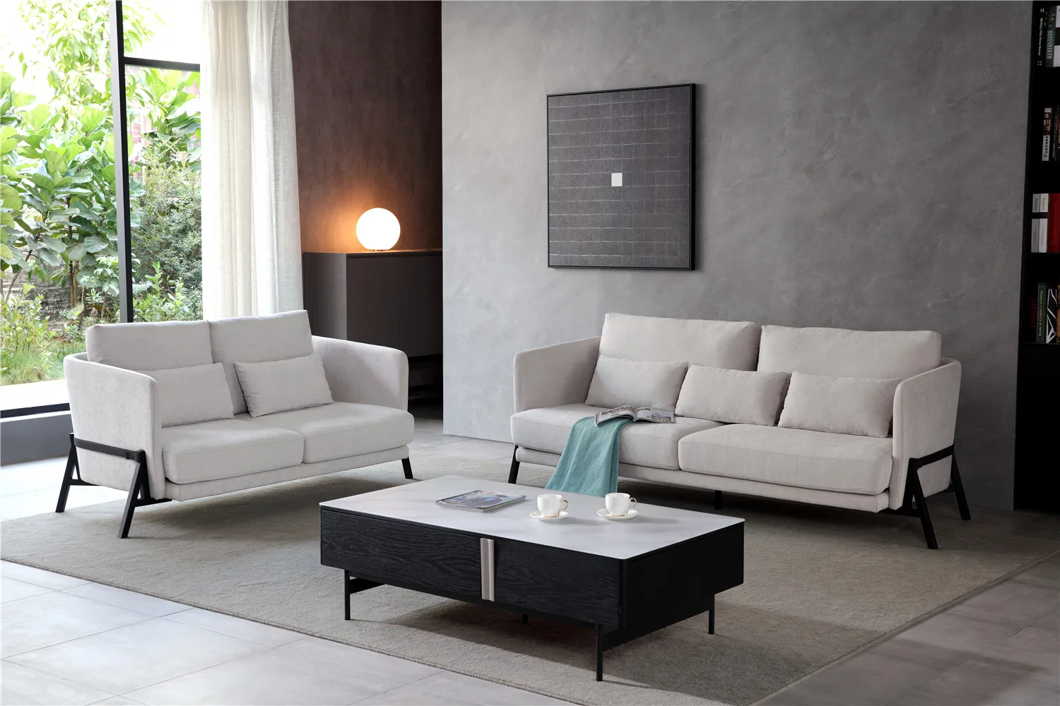 Hot selling wholesale luxury modern classic living room furniture light luxury fabric sofa