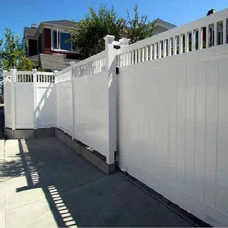 Wholesales Waterproof  Closed Picket Top Vinyl Privacy Fence
