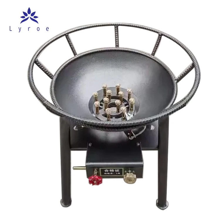 Lyroe Outdoor Portable High Pressure Lpg Gas Burner Large Pot Cast Iron Cooker Stoves