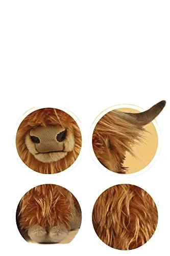 Новейшая Лидер продаж шотландская кукла из высокогорной коровы милая плюшевая мягкая игрушка имитация длинноволосой куклы