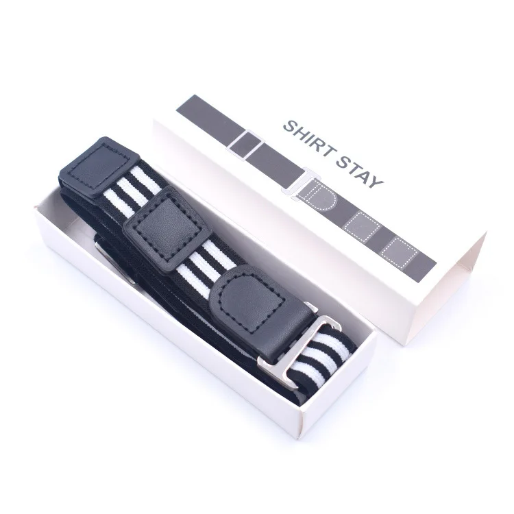 new style Business Shirt Stays Garters Belt  Men Braces Shirt Holder adjustable length no-slip