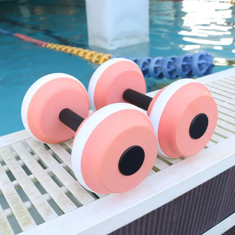 Aquatic Exercise Dumbells EVA Water Barbells Pool Dumbbells Water Resistance Aerobics EVA Foam Dumbbell