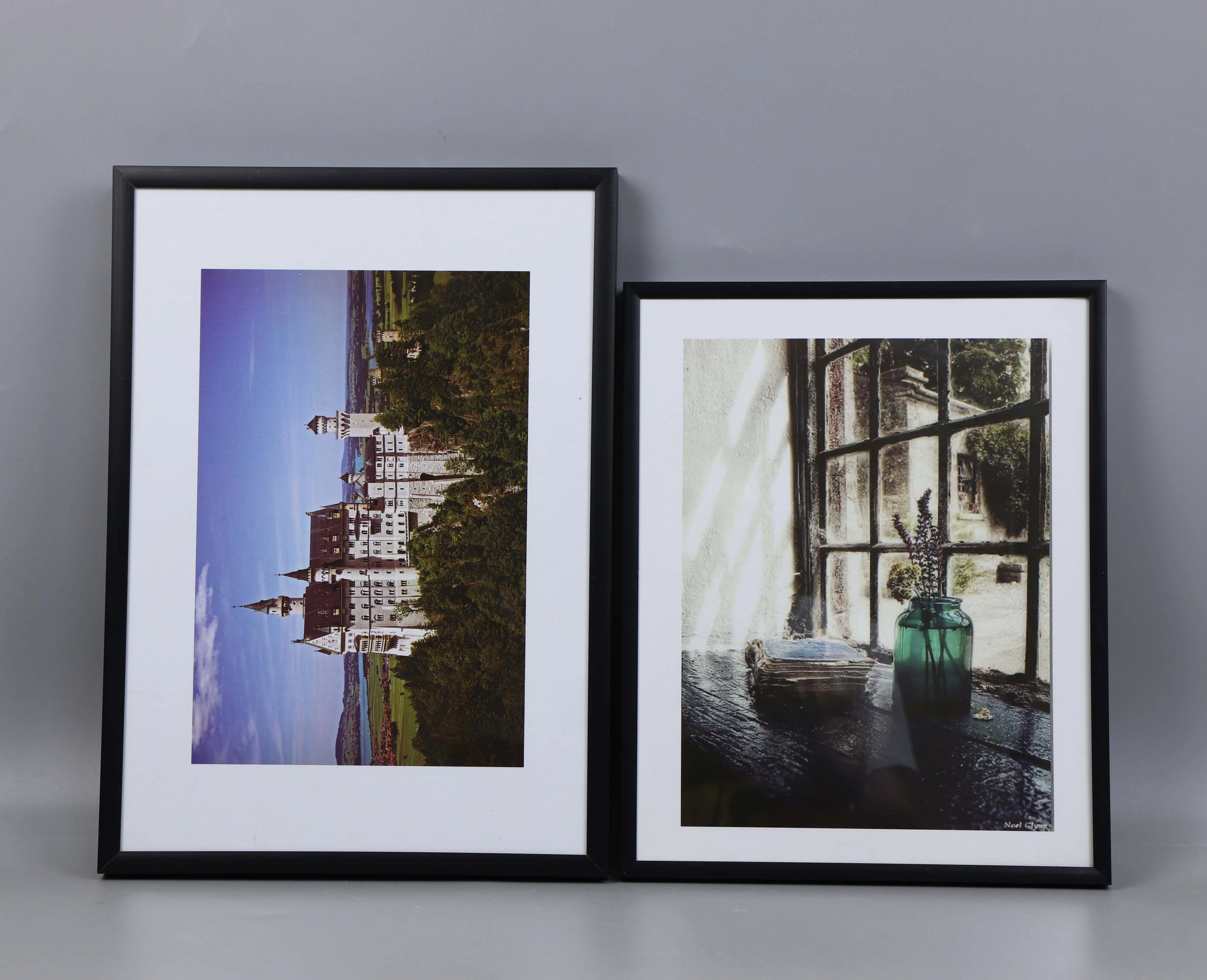 4pcs pack A4 picture frame, Metal photo frame, Black thin gallery frame with plexiglass