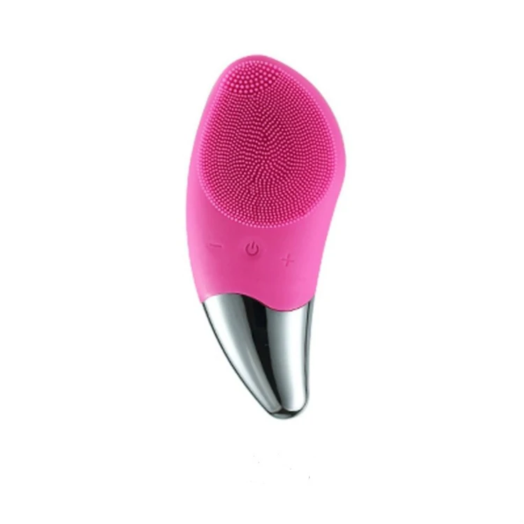 Waterproof Portable Electric Cleanser Rechargeable Sonic Silicone Face Scrub Device Facial Cleansing Brush