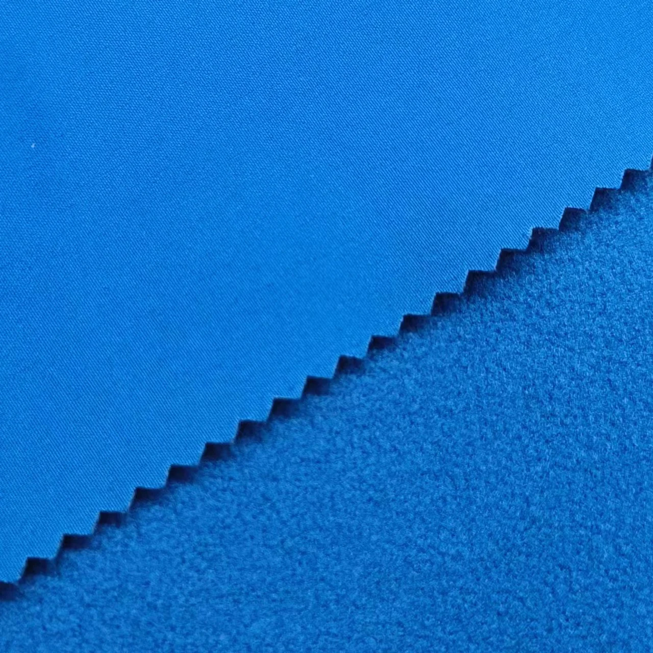 soft shell fabric waterproof softshell jacket fabric for outdoor jacket 3 layer breathable waterproof laminated fleece fabric