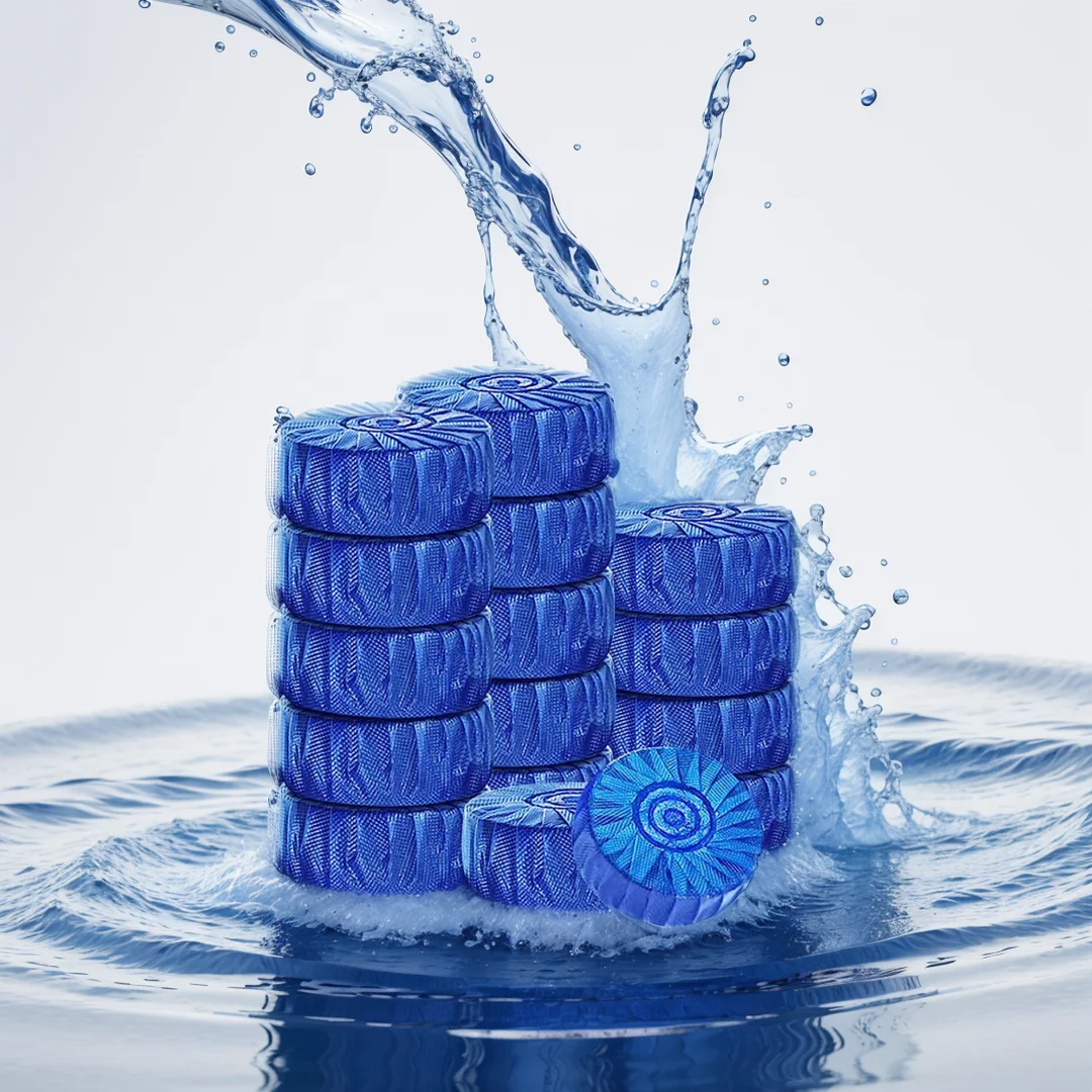 Support Custom Logo Package Sustainable 30 Days Automatic Toilet Bleach Cleaning Tablet Toilet Tank Block Toilet Bowl Cleaner