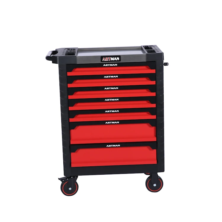 garage tool cabinet with tools and  heavy duty toolbox with 7 drawers toolset hot selling
