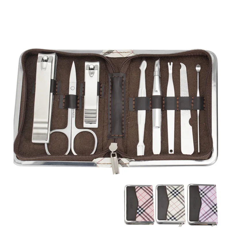 Stainless Steel Women Professional Nail Clippers Kit Pedicure Care Tools Grooming Manicure Set Kit  for Travel or Home