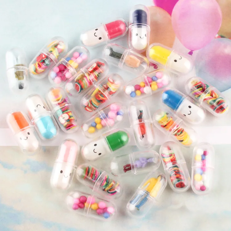 cute mini simulated capsule pill tablet shape resin craft for decoration