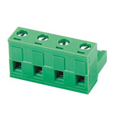 5.0-5.08mm pitch male and female plug-in PCB with fixed screw terminal block connector