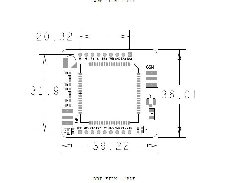 SIM808 The GSM GPRS Module Breakout core board Quad band Integrated GPS Antenna
