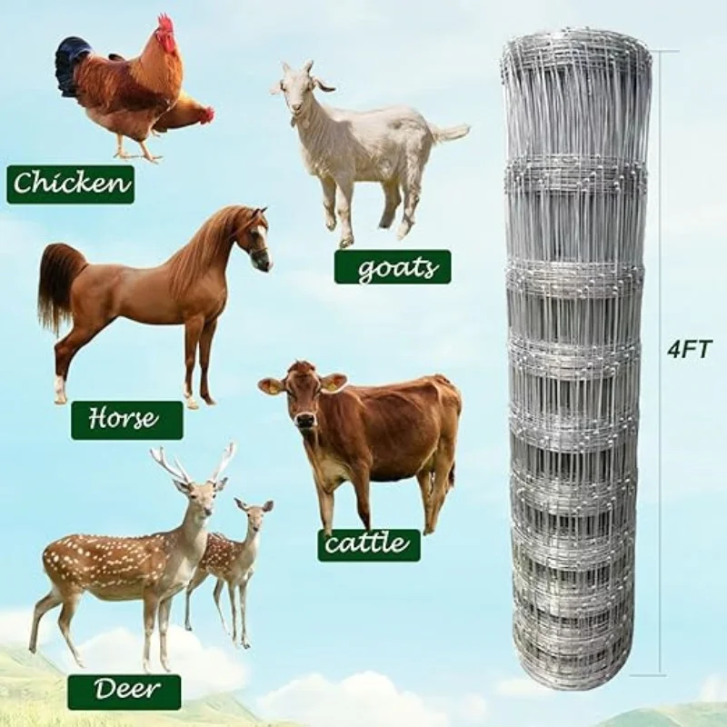 High-quality galvanized wire mesh livestock fence cattle fence for farm sheep goat