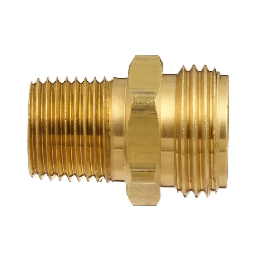 3/4-Inch Male Garden Hose Thread MGH To 1/2 NPTF Brass  Rigid Male Pipe Adapter