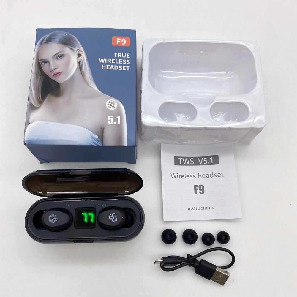 Eseekgo F9 F9-5 Audifonos Fone powerbank беспроводной Audifono наушники Auriculares Bluetooth гарнитура наушники-вкладыши Tws