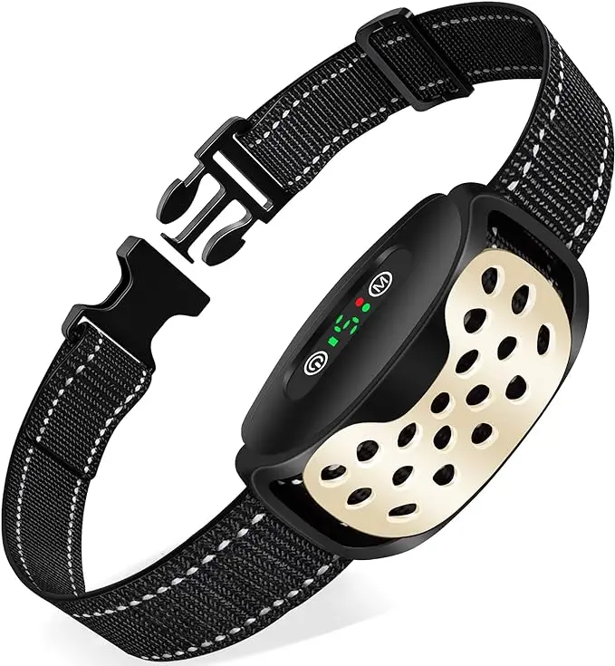 Amazon UK Hot Anti Bark Dog Collar 1640 FT Waterproof Training Collar Humane No Shock For Dogs With Multi-function Mode