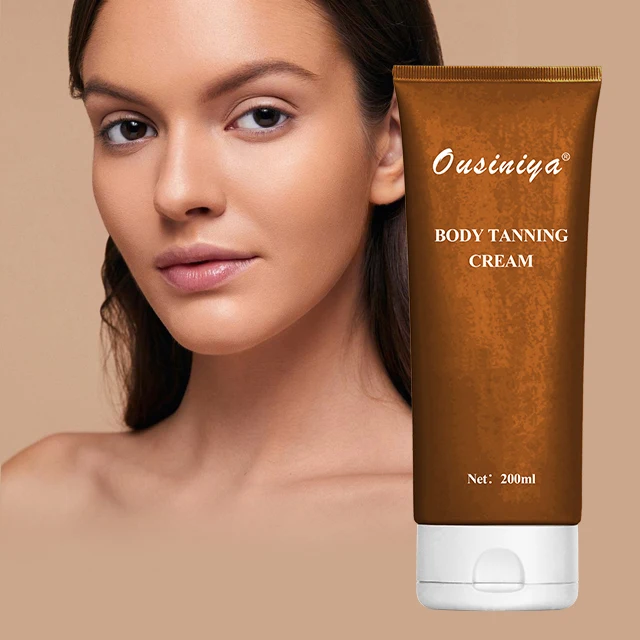 OEM Self Tanner Lotion Mousse with Organic Aloe Vera Shea Butter Sunless Natural Glow Self Tanning Lotion