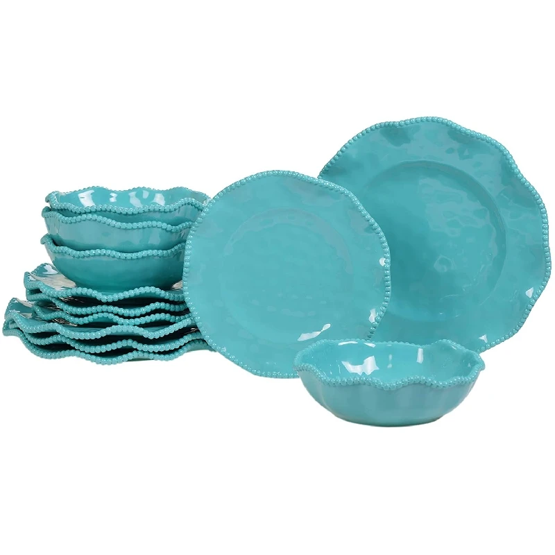 Недорогая посуда из бисера для кухни, ресторана, отеля, набор из 12 предметов, меламиновая посуда, столовая посуда, наборы от производителя