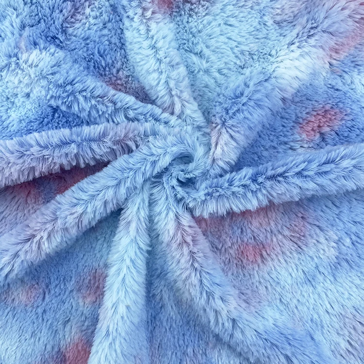KINGCASON Skin De Cone Tie-dye градиентный цвет пушистый кролик искусственный мех Ткань