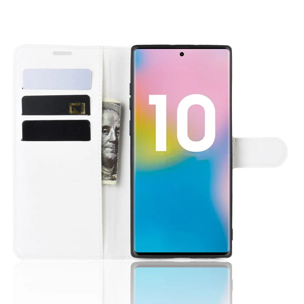  Чехол для SamSung Note 10 Plus задняя крышка Galaxy кожаный чехол телефона мобильного