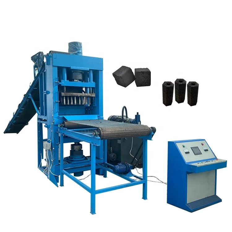 Hydraulic hookah charcoal making machine cube charcoal production line Shisha charcoal production
