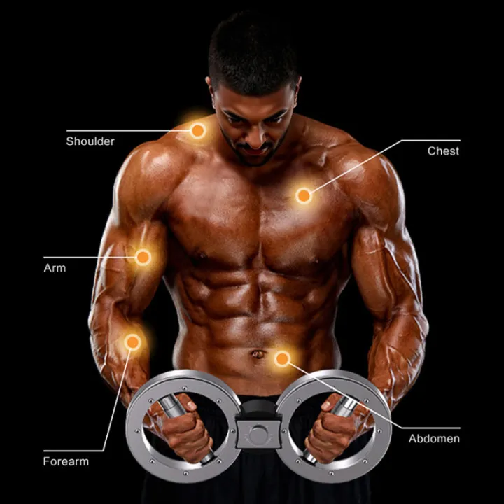 Kewang 360 Degree Rotating Grips  Spinning Burn Muscle Training Burn Machine with Gloves Wrist Bands