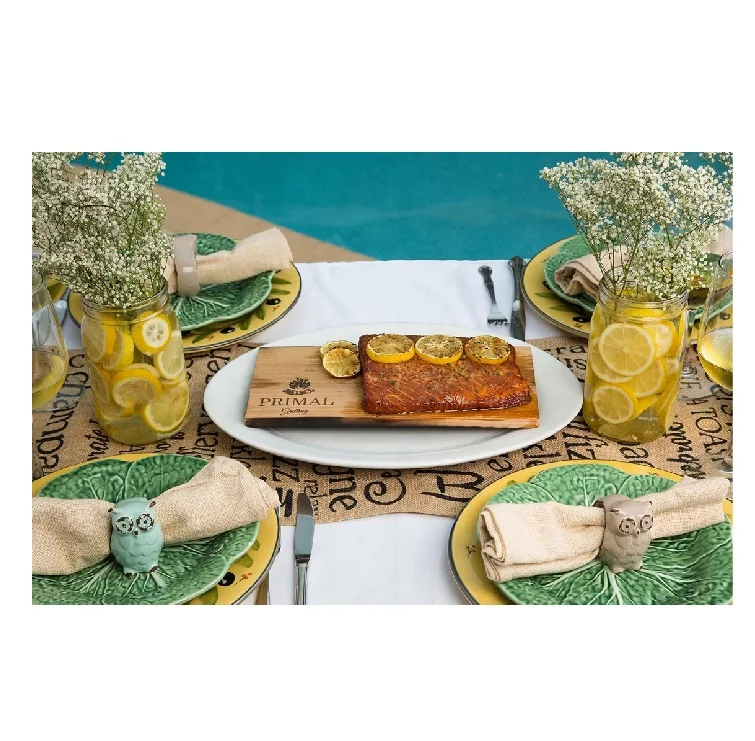 Design for Moister More Flavorful Salmon Steaks Seafood 5 Pack Premium Cedar Planks for Grilling