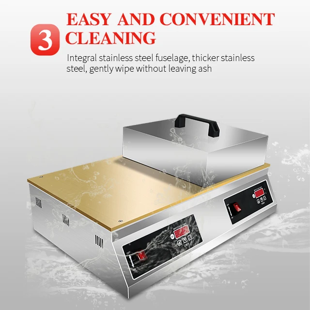 High Quality Stainless Steel Thickened Grill Countertop Griddle Gas Griddle Commercial