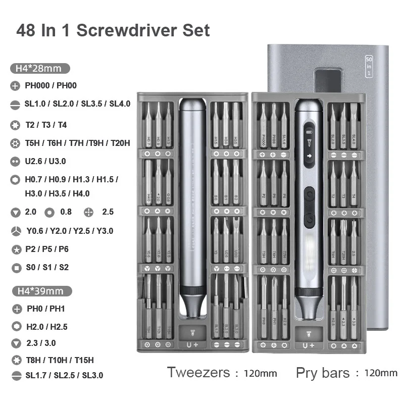 51 in 1 Precision Screwdriver Kit Wireress Electric screwdriver set for Computer iPhone Laptop Cell Phone