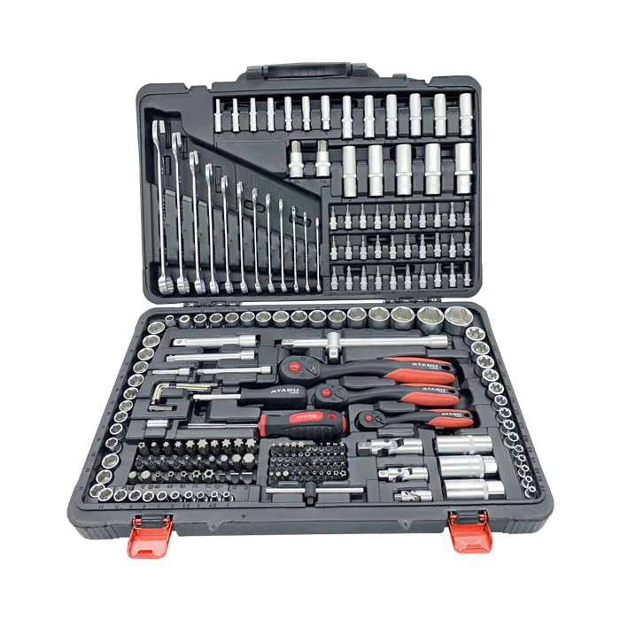 ATABU 216 pcs Matt Metal Hand Tool Set for Multi Functional Maintenance Work