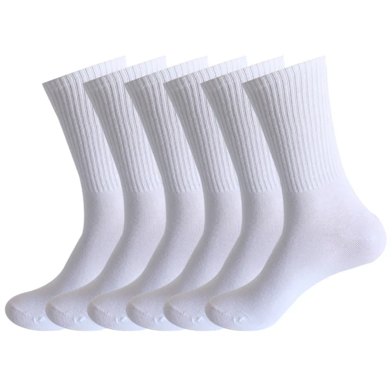 Hot Sale Cheap Custom towel bottom compression logo towel football high tube running white sports socks