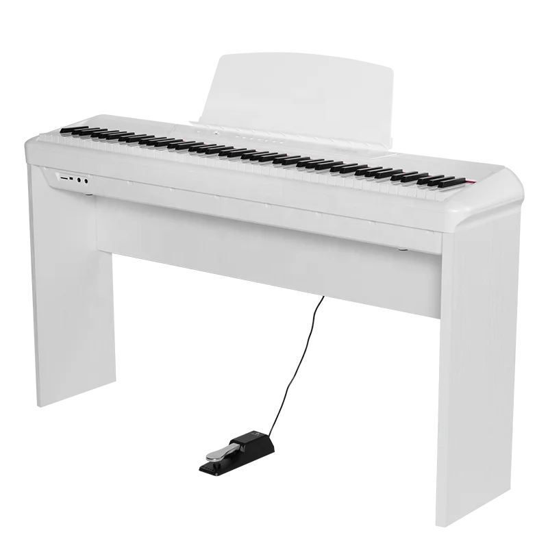 Flykeys Fp6+1Pedal+Wstand 88 Keys Portable Digital Piano MIDI Electronic Piano Musical Instrument