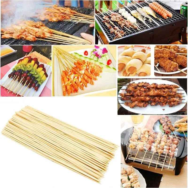 Manufacturer Wholesale Good Price Restaurant Barbecue Straight Disposable Round Bamboo Stick