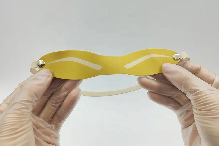 Professional Semi-permanent Makeup Eyebrow Stencil Skin Microblading Headband Practice skin For PMU Training