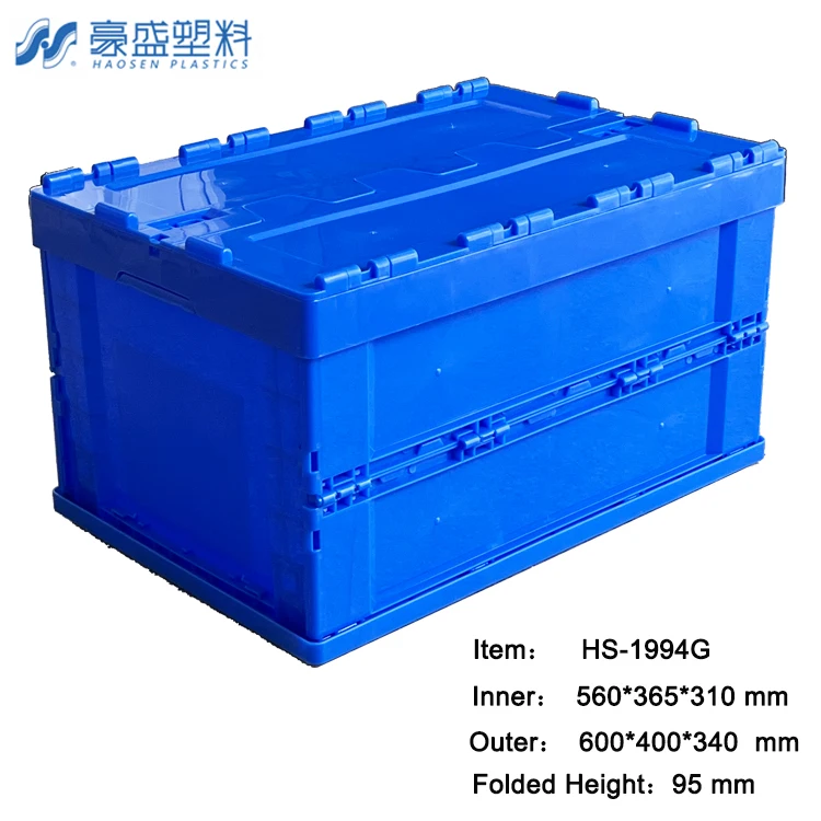 Folding Moisture Resistance Storage Boxes Can Be Used In Warehousing Turnover Containers Boxes Foldable Plastic Boxes