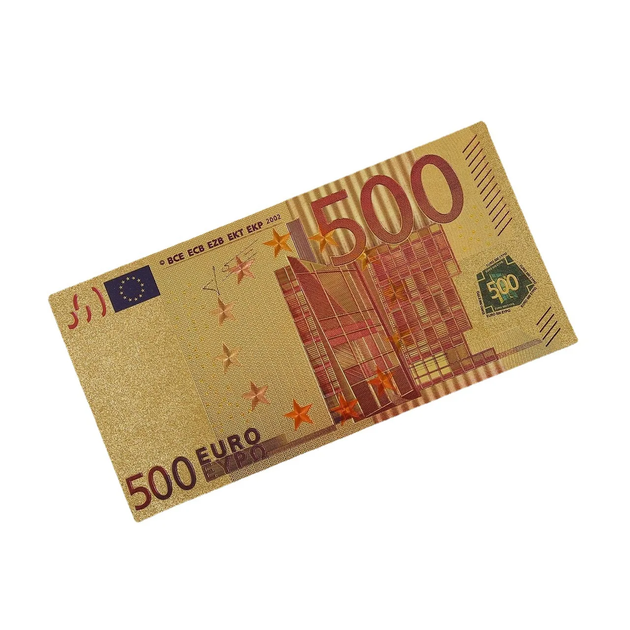 Банкноты из античной золотой фольги в европейском стиле 5/10/20/ 50/100/200/500 евро для рождественских украшений