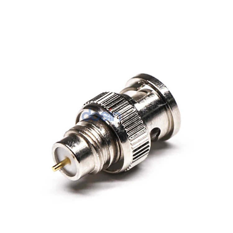 BNC Straight Plug Male Connector Manufacturer 50ohm Nickel Copper Stainless Steel RF BNC Connector