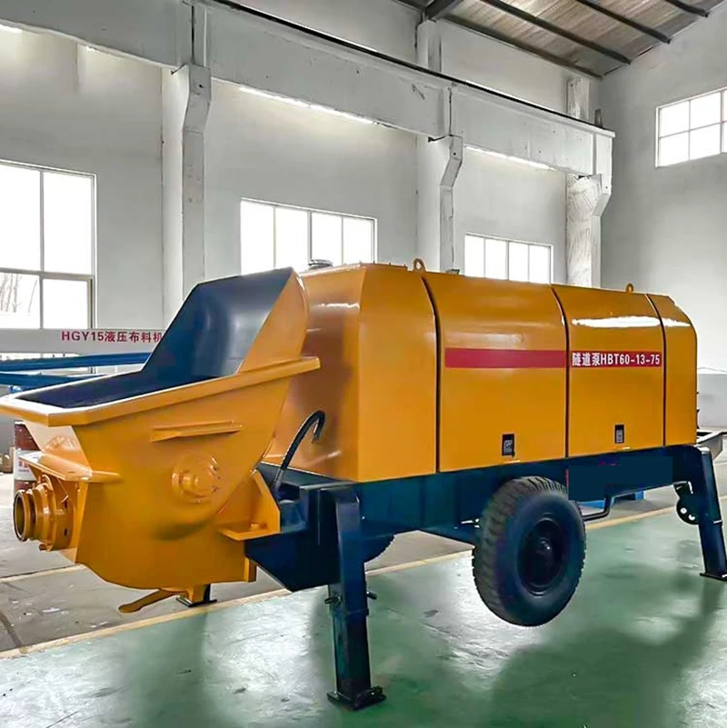Mini Line Pump Portable Concrete Mixer Truck Cement Construction Machinery Trailer Fine Aggregate Concrete Mixer Pump